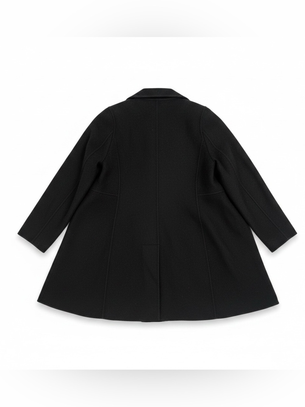JOSEPH Black Wool Cashmere Coat Minimalist Long Coat Size 0 XS - Picture 4 of 6